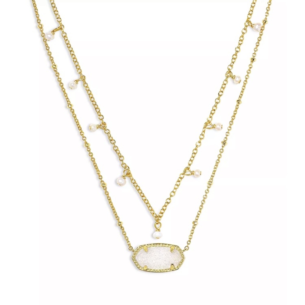 Kendra Scott Elisa Cultured Freshwater Pearl & Drusy stone.
